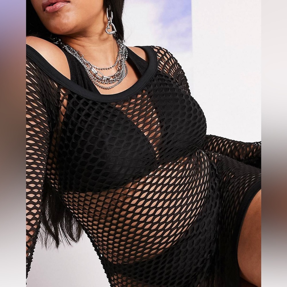 Swimsuit cover asos plus